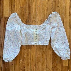 Urban Outfitters Love Struck Floral Crop Top